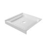 FINE FIXTURES 36 in. L x 36 in. W Alcove Threshold Shower Pan Base with center drain in white