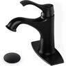 Dyiom Black Bathroom Sink Faucet Farmhouse Spout Lavatory Vanity Deck Mount Word Bath Accessory 1 Item