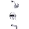 Gerber Parma 1-Handle Wall Mount Tub and Shower Trim Kit with Diverter On Valve with 1.75 GPM in Brushed Bronze