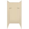 Transolid Studio 36 in. W x 72 in. H x 36 in. D 3-Piece Glue Up Alcove Shower Wall Surrounds in Sea Shore