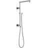 Delta Emerge Angular Modern 18 in. Column Shower Bar in Lumicoat Chrome