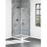 Delta Industrial 36 in. L x 36 in. W Corner Shower Pan Base with Corner Drain in High Gloss White