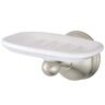 Kingston Vintage Wall Mount Soap Dishes and Dispensers in Brushed Nickel