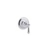 KOHLER Artifacts Lever 1-Handle Volume Control Valve Trim Kit in Polished Chrome (Valve Not Included)