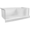 FINE FIXTURES 60 in. L x 32 in. W Alcove Shower Pan Base with Seat - Left Hand Drain in White