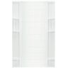 STERLING Ensemble 48 in. x 72-1/2 in. 1-Piece Direct-to-Stud Alcove Shower Wall in White