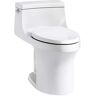 KOHLER San Souci 1-Piece 1.28 GPF Single Flush Elongated Toilet in White