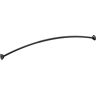 MOEN 54 in. to 72 in. Stainless Steel Adjustable Double Curved Shower Rod in Matte Black