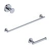 WS Bath Collections Norm 3-Piece Bath Hardware Set in Polished Chrome