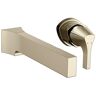 Delta Zura 1-Handle Wall Mount Bathroom Faucet Trim Kit in Polished Nickel (Valve Not Included)