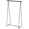 Signature Home SignatureHome Black Finish Material Metal Ferre Towel Rack With Number of Bars 1 Dimension: 11.75"W x 26"L x 39.5"H