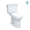 TOTO Drake 2-Piece 1.28 GPF Single Flush Elongated ADA Comfort Height Toilet w/ 10in Rough-In in Cotton White, Seat Included