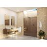 Glass Warehouse Equinox 56 in. 60 in. W x 78 in. H Frameless Sliding Shower Door in Brushed Nickel with Tinted Glass