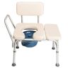 Winado Multifunctional Aluminum Elder People Disabled People Pregnant Women Commode Chair Bath Chair Toilet Seat Creamy White