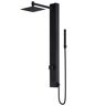 VIGO Orchid 39 in. H x 4 in. W 2-Jet Shower Panel System with Adjustable Square Head and Hand Shower Wand in Matte Black
