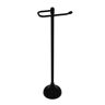 Allied Carolina Free Standing Euro Style Toilet Paper Holder in Matte Black