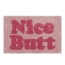 Jessica Simpson Nice Butt 20 in. x 32 in. Pink Novelty Cotton Rectangular Bath Mat