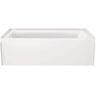 Delta Classic 500 60 in. x 30 in. Soaking Bathtub with Left Drain in High Gloss White