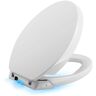 KOHLER Purefresh Elongated Closed Front Toilet Seat in White