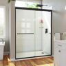 DreamLine Alliance Pro HV 60 in. W x 76.5 in. H Sliding Semi Frameless Shower Door in Matte Black with Clear Glass