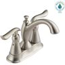 Delta Linden 4 in. Centerset 2-Handle Bathroom Faucet in Stainless