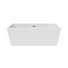 castellousa Sophia 62.99 in. x 29.52 in. Soaking Acrylic Bathtub with Center Drain in White