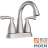 MOEN Essie 2-Handle 4 in. Centerset Bathroom Faucet in Spot Resist Brushed Nickel