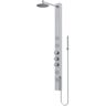 VIGO Sutton 58 in. H x 4 in. W 4-Jet Shower Panel System with Adjustable Round Head and Hand Shower Wand in Stainless Steel