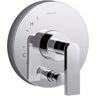 KOHLER Composed 1-Handle rite-temp Pressure Balancing Valve Trim Kit in Polished Chrome (Valve Not Included)