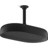 KOHLER Statement 1-Spray Patterns with 2.5 GPM 12 in. Wall Mount Fixed Shower Head in Matte Black