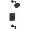 KOHLER Castia By Studio McGee Rite-Temp Tub & Shower Faucet Trim Kit 1.75 GPM in Matte Black