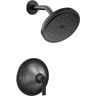 MOEN Doux Single-Handle Posi-Temp Shower Faucet Trim Kit in Matte Black (Valve Not Included)