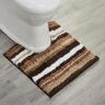 Better Trends Griffie Collection 20 in. x 20 in. Brown Polyester Contour Bath Rug