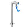 IVIGA 9.4 in. Commercial Deck Mounted Pot Filler Faucet, Glass Filling Station with Male Shank Pedestal in Brushed Nickel