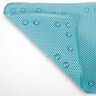 RAY STAR 17 in. x 36 in. Aqua Blue PVC Foam Bathtub Mat Non-Slip Shower and Bath Mats with Drain Holes, Suction Cups Shower Mat