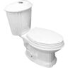 RENOVATORS SUPPLY MANUFACTURING Sheffield 2-Piece 0.8 GPF/1.6 GPF WaterSense Dual Flush Elongated Toilet in White with Slow Close Seat