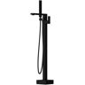 FUFU&GAGA Single-Handle Freestanding Bathtub Faucet, High Flow Rate Max 6 GPM, Floor Mounted Tub Filler with Hand Shower in Black