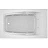 JACUZZI CETRA 60 in. x 36 in. Acrylic Rectangular Drop-In Left Drain Whirlpool Bathtub in White