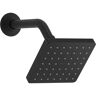 KOHLER Parallel 1-Spray Patterns 5 in. Wall Mount Fixed Shower Head with Katalyst Air Induction Technology in Matte Black