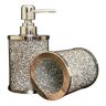 Amazing Rugs Ambrose Exquisite 3-Piece Soap Dispenser and Toothbrush Holder with Tray