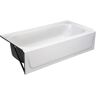 Bootz Industries Aloha 60 in. x 30 in. Soaking Bathtub with Left Drain in White