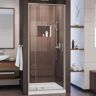 DreamLine Flex 28 in. to 32 in. x 72 in. Framed Pivot Shower Door in Brushed Nickel