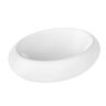 Amucolo Ceramic Oval Vessel Sink Bathroom Sink Basin in White
