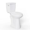 Pro-Ject 21 in. Toilet 2-Piece 1.28 GPF Single Flush Elongated and Heightened Toilet in White, High Toilets for Seniors