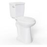 Pro-Ject 21 in. Toilet 2-Piece 1.28 GPF Single Flush Elongated and Heightened Toilet in White, High Toilets for Seniors