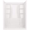 Delta Classic 500 32 in. L x 60 in. W x 72 in. H Alcove Shower Kit with Shower Wall and Shower Pan in High Gloss White