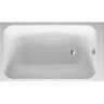Duravit D-Code 60 in. Acrylic Rectangular Drop-In Non-Whirlpool Bathtub in White