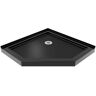 DreamLine Slimline 38 in. x 38 in. Neo-Angle Shower Pan Tray in Black