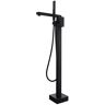 Fapully Single-Handle Claw Foot Freestanding Tub Faucet with Hand Shower, 4 GPM Bathtub Free Standing Faucet in Matte Black