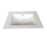 RENOVATORS SUPPLY MANUFACTURING Lee 24 in. Square Drop-In Bathroom Sink in White with Overflow